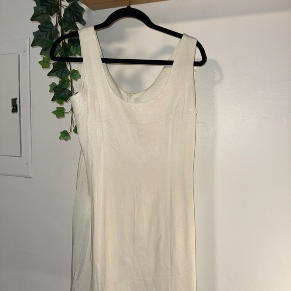 Vintage Ivory Brocade Dress & Cropped Bolero Set | Marmie West | Made in USA - Picture 6 of 10